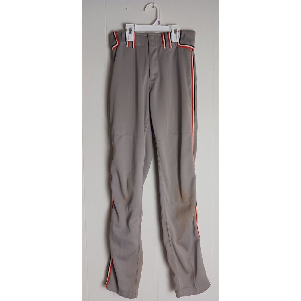 Women's Boombah Softball Pants Size 26 (Small), Gray with Red White Black Trim